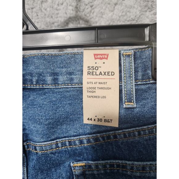 Levis 550 Relaxed Fit 44x30 Mens Denim Blue Jeans Tapered Leg Pants NWT - Picture 7 of 8
